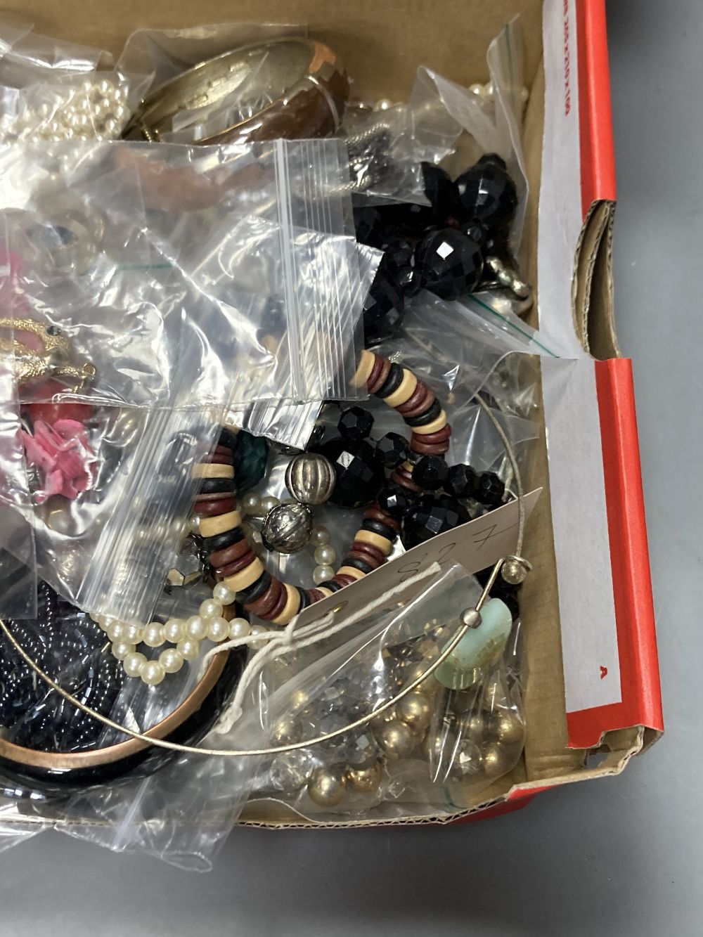 A large quantity of modern costume jewellery.
